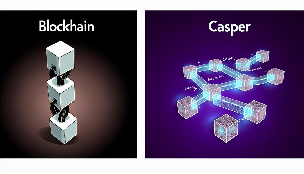 traditional blockchain comparison analysis